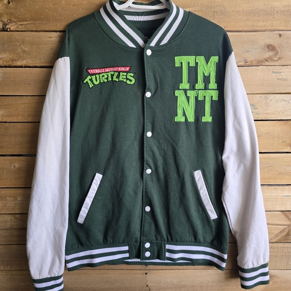 Nickelodeon Other - Nickelodeon Teenage Mutant Ninja Turtles TMNT Varsity Jacket Green Large